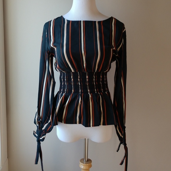 Green Striped Top - Picture 3 of 7